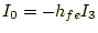 $\displaystyle I_0=-h_{fe}I_3$