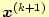 $ \boldsymbol{x}^{(k+1)}$