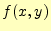 $\displaystyle f(x,y)$